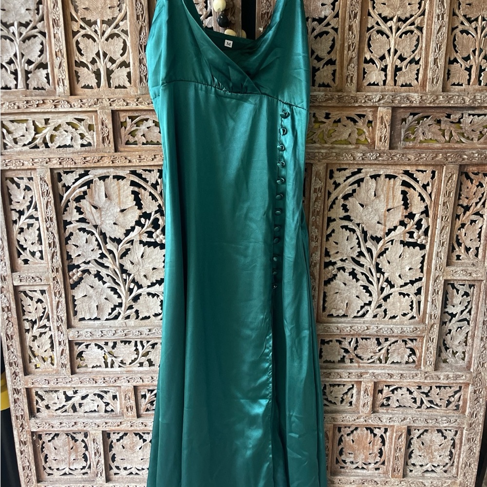 SHEIN Emerald Green Maxi Dress